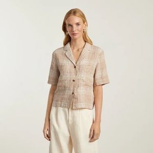 Everlane linen workwear top, never worn
